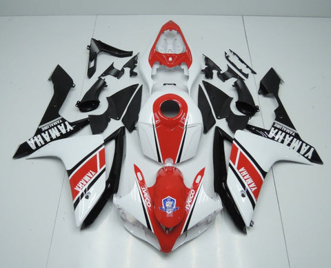Yamaha YZF-R1 (2007-2008) Red, White & Black Fairings