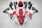 White, Red and Black Fairing Kit for a 2009, 2010 & 2011 Yamaha YZF-R1 motorcycle