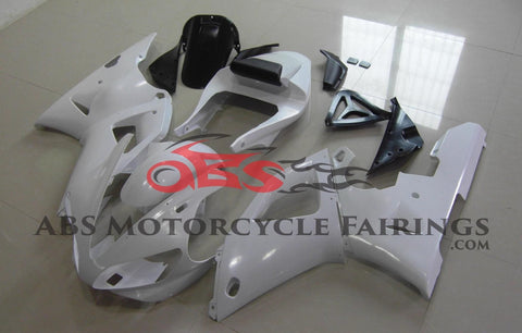 All White Fairing Kit for a 2000 & 2001 Yamaha YZF-R1 motorcycle