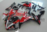 Red and Black Santander Fairing Kit for a 2004, 2005 & 2006 Yamaha YZF-R1 motorcycle at KingsMotorcycleFairings.com