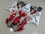 Candy Red and White FIAT Fairing Kit for a 2006 & 2007 Yamaha YZF-R6 motorcycle
