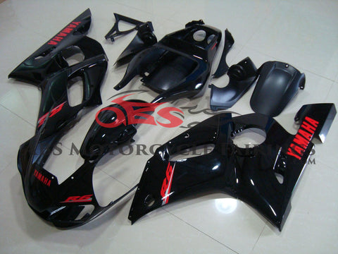 Gloss Black with Red Decals 1999-2002 Yamaha YZF-R6