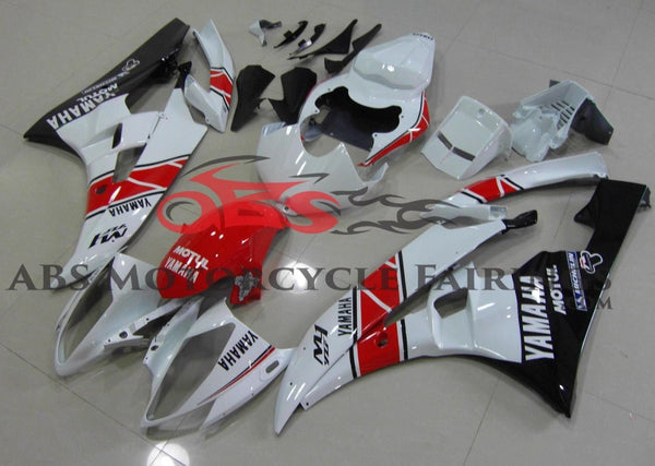 Yamaha YZF-R6 (2006-2007) White, Red & Black Fairings