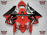 Red and Black OEM Style Fairing Kit for a 2003 and 2004 Honda CBR600RR motorcycle