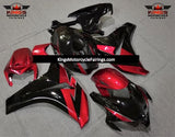 Black, Red and Silver Fairing Kit for a 2008, 2009, 2010 & 2011 Honda CBR1000RR motorcycle