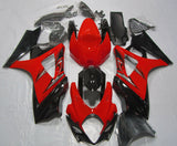 Red, Black and Silver Fairing Kit for a 2007 & 2008 Suzuki GSX-R1000 motorcycle