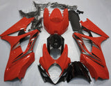 Red, Silver and Black Fairing Kit for a 2007 & 2008 Suzuki GSX-R1000 motorcycle