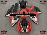 Red, Silver and Black Fairing Kit for a 2006 & 2007 Suzuki GSX-R750 motorcycle