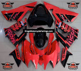 Red and Black Fairing Kit for a 2004 & 2005 Kawasaki ZX-10R motorcycle