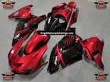 Dark Red and Black Fairing Kit for a 2006, 2007, 2008, 2009, 2010 & 2011 Kawasaki Ninja ZX-14R motorcycle