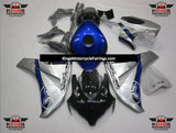 Silver, Blue and Black TBR Fairing Kit for a 2008, 2009, 2010 & 2011 Honda CBR1000RR motorcycle