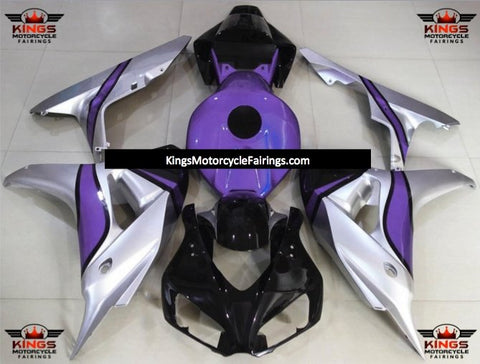 Honda CBR1000RR (2006-2007) Silver, Purple & Black Fairings