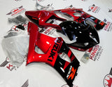 Black and Candy Apple Red Fairing Kit for a 2003 & 2004 Suzuki GSX-R1000 motorcycle