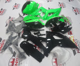 Black, Green and Pink Split Fairing Kit for a 2005 & 2006 Suzuki GSX-R1000 motorcycle