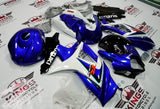 Suzuki GSXR1000 (2007-2008) Blue, White & Black Fairings at KingsMotorcycleFairings.com