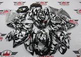 Camouflage Black, White & Gray Fairing Kit for a 2009, 2010, 2011, 2012, 2013, 2014, 2015 & 2016 Suzuki GSX-R1000 motorcycle