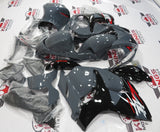 Nardo Gray, Black and Red Fairing Kit for a 2008, 2009, 2010, 2011, 2012, 2013, 2014, 2015, 2016, 2017, 2018 & 2019 Suzuki GSX-R1300 Hayabusa motorcycle