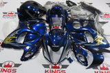 Navy Blue and Gold Fairing Kit for a 2008, 2009, 2010, 2011, 2012, 2013, 2014, 2015, 2016, 2017, 2018 & 2019 Suzuki GSX-R1300 Hayabusa motorcycle