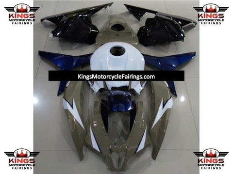 Honda CBR600RR (2009-2012) Brown Taupe, White, Dark Blue & Black Fairings