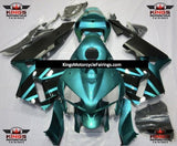 Teal Blue and Black Fairing Kit for a 2005 and 2006 Honda CBR600RR motorcycle