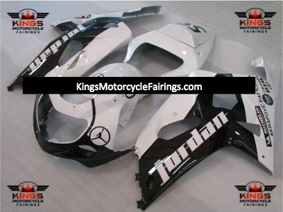 Suzuki GSXR600 (2000-2003) White & Black Jordan Fairings