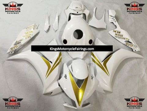 Honda CBR1000RR (2012-2016) White & Gold Fairings