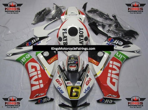 Honda CBR1000RR (2012-2016) White Givi Playboy Fairings