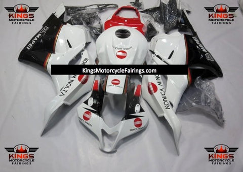 Honda CBR600RR (2009-2012) White, Black & Red Konica Minolta Fairings