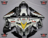 White, Black and Yellow Playboy Fairing Kit for a 2003 and 2004 Honda CBR600RR motorcycle