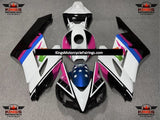White, Black, Pink, Blue, Green and Orange Fairing Kit for a 2004 and 2005 Honda CBR1000RR motorcycle