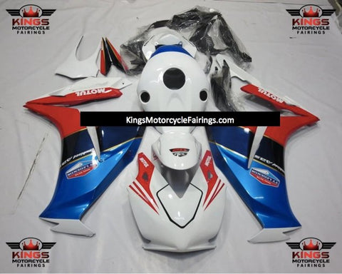 Honda CBR1000RR (2012-2016) White, Blue & Red TT Legends Race Fairings