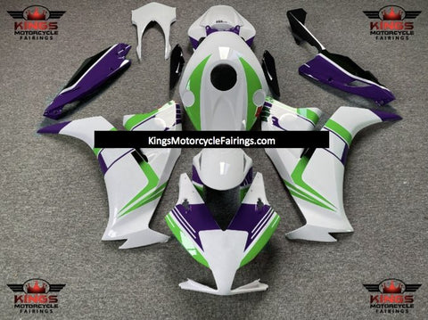 Honda CBR1000RR (2012-2016) White, Green & Purple Fairings