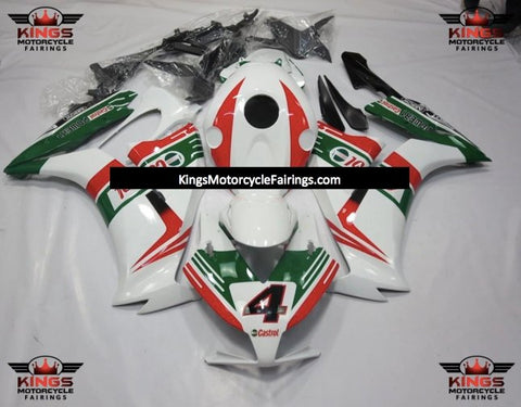 Honda CBR1000RR (2012-2016) White, Green & Red Castrol 4 Fairings