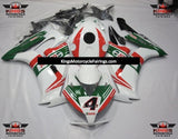 White, Green and Red Castrol 4 Fairing Kit for a 2012, 2013, 2014, 2015 & 2016 Honda CBR1000RR motorcycle