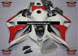 White, Red and Black Mugen Fairing Kit for a 2009, 2010, 2011 & 2012 Honda CBR600RR motorcycle