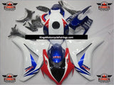 White, Red, Blue and Black HRC Fairing Kit for a 2008, 2009, 2010 & 2011 Honda CBR1000RR motorcycle