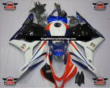 White, Red and Blue HRC Dream Fairing Kit for a 2009, 2010, 2011 & 2012 Honda CBR600RR motorcycle