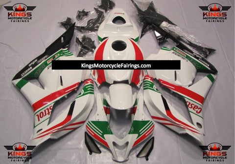 Honda CBR600RR (2009-2012) White, Red & Green Castrol Fairings
