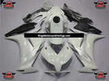 White, Silver and Matte Black Fairing Kit for a 2012, 2013, 2014, 2015 & 2016 Honda CBR1000RR motorcycle