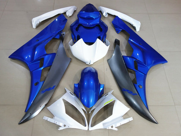 Yamaha YZF-R6 (2006-2007) Blue, White & Dark Silver Fairings