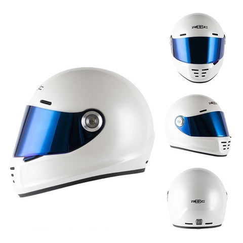 White Satin 863 Motorcycle Helmet at KingsMotorcycleFairings.com