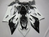 White, Black and Silver Fairing Kit for a 2005 & 2006 Suzuki GSX-R1000 motorcycle