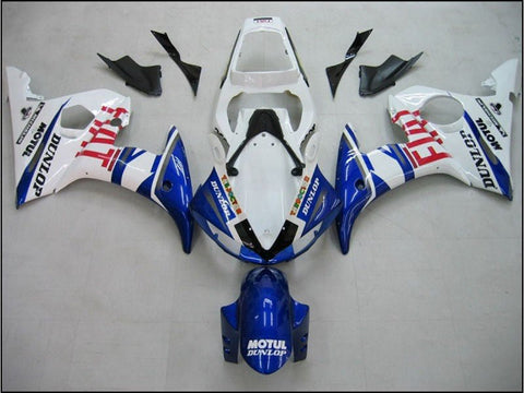 Yamaha YZF-R6 (2003-2004) White, Blue & Red FIAT Fairings