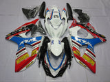 White, Red, Blue, Black and Yellow Fairing Kit for a 2009, 2010, 2011, 2012, 2013, 2014, 2015 & 2016 Suzuki GSX-R1000 motorcycle