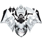 White and Black Tribal Corona Fairing Kit for a 2005 & 2006 Suzuki GSX-R1000 motorcycle
