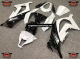 White and Black Fairing Kit for a 2011, 2012, 2013, 2014 & 2015 Kawasaki Ninja ZX-10R motorcycle