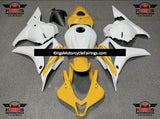 Yellow and White Fairing Kit for a 2009, 2010, 2011 & 2012 Honda CBR600RR motorcycle