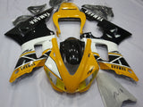 Yellow, Black and White Fairing Kit for a 1998 & 1999 Yamaha YZF-R1 motorcycle