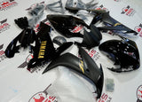 Gloss Black, Matte Black and Gold Fairing Kit for a 2004, 2005 & 2006 Yamaha YZF-R1 motorcycle
