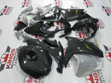 Faux Carbon Fiber and Gold Fairing Kit for a 2007 & 2008 Yamaha YZF-R1 motorcycle.